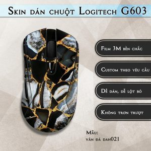 Skin dán chuột Logitech G603 mẫu vân đá dah021