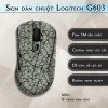 Skin dán chuột Logitech G603 mẫu X-cross xám gray Skin dán chuột Logitech G603 mẫu X-cross xám gray