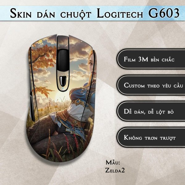 Skin dán chuột Logitech G603 mẫu Zelda2
