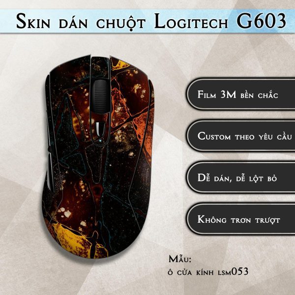 Skin dán chuột Logitech G603 mẫu ô cửa kính lsm053