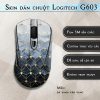 Skin dán chuột Logitech G603 mẫu đá xanh vân vàng Skin dán chuột Logitech G603 mẫu đá xanh vân vàng