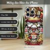 Skin dán điện thoại iPhone mẫu Chó bull art a073-skin-dan-dien-thoai-iphone