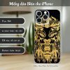 Skin dán điện thoại iPhone mẫu Kim Diện Sư Tử lsm064 a287-skin-dan-dien-thoai-iphone