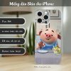 Skin dán điện thoại iPhone mẫu Lợn giảm cân a314-skin-dan-dien-thoai-iphone
