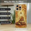 Skin dán điện thoại iPhone mẫu Đức Phật và Lá Bồ Đề lsm057 a627-skin-dan-dien-thoai-iphone