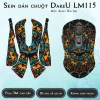 Skin dán chuột Dareu LM115 mẫu Angry Owl Art Skin dán DareU LM115 Angry Owl Art