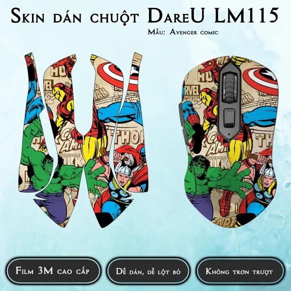 DareU LM115 Avenger comic