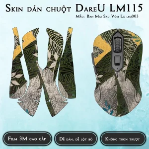 Skin dán chuột Dareu LM115 mẫu Ban Mai Sau Vòm Lá lsm003