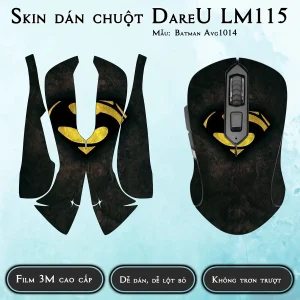 Skin dán chuột Dareu LM115 mẫu Batman Avg1014