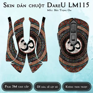Skin dán chuột Dareu LM115 mẫu Biểu Tượng Om