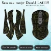 Skin dán chuột Dareu LM115 mẫu Bảng mạch vàng nền đen