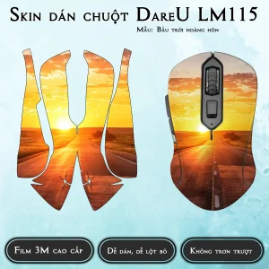 Skin dán chuột Dareu LM115 mẫu Bầu trời hoàng hôn