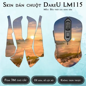 Skin dán chuột Dareu LM115 mẫu Bầu trời lúc sáng sớm