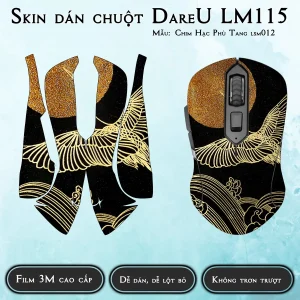 Skin dán chuột Dareu LM115 mẫu Chim Hạc Phù Tang lsm012