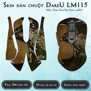 Skin dán chuột Dareu LM115 mẫu Chim Ưng Sải Cánh lsm013