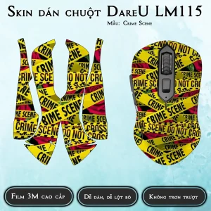 Skin dán chuột Dareu LM115 mẫu Crime Scene