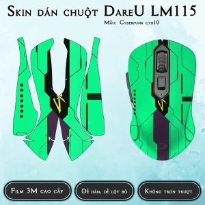 Skin dán chuột Dareu LM115 mẫu Cyberpunk cyb10