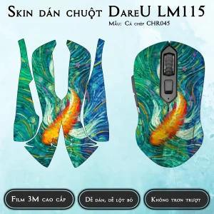 Skin dán chuột Dareu LM115 mẫu Cá chép CHR045