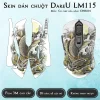 Skin dán chuột Dareu LM115 mẫu Cá chép hóa rồng CHR001 Skin dán chuột Dareu LM115 mẫu Cá chép hóa rồng CHR001