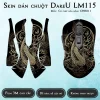Skin dán chuột Dareu LM115 mẫu Cá chép hóa rồng CHR011 Skin dán chuột Dareu LM115 mẫu Cá chép hóa rồng CHR011