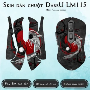 Skin dán chuột Dareu LM115 mẫu Cá âm dương