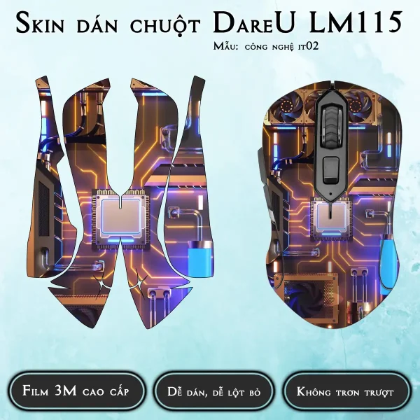 Skin dán chuột Dareu LM115 mẫu công nghệ it02