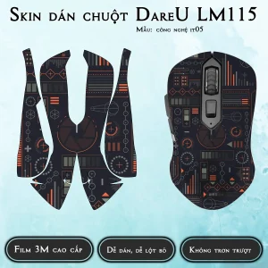 Skin dán chuột Dareu LM115 mẫu công nghệ it05