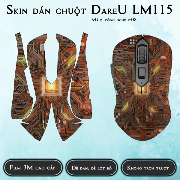 Skin dán chuột Dareu LM115 mẫu công nghệ it08