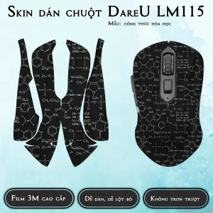 Skin dán chuột Dareu LM115 mẫu công thức hóa học