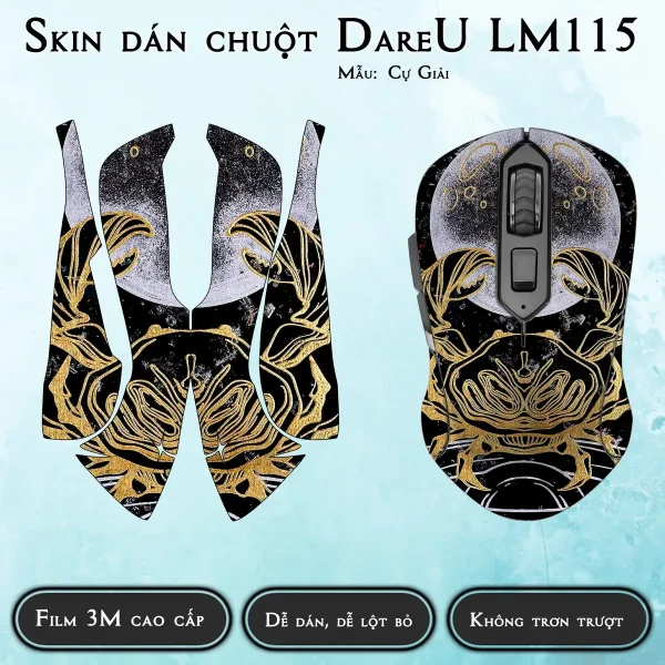 Skin dán chuột Dareu LM115 mẫu Cự Giải