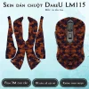 Skin dán chuột Dareu LM115 mẫu da rắn cam Skin dán chuột Dareu LM115 mẫu da rắn cam