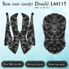Skin dán chuột Dareu LM115 mẫu da rắn xám