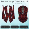 Skin dán chuột Dareu LM115 mẫu da rắn đỏ cam Skin dán chuột Dareu LM115 mẫu da rắn đỏ cam