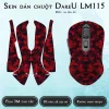 Skin dán chuột Dareu LM115 mẫu da rắn đỏ