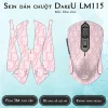 Skin dán chuột Dareu LM115 mẫu Dior hồng Skin dán chuột Dareu LM115 mẫu Dior hồng