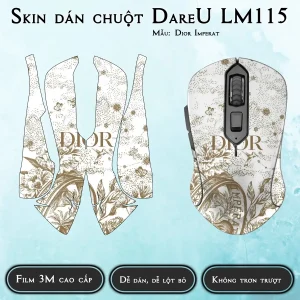 Skin dán chuột Dareu LM115 mẫu Dior Imperat