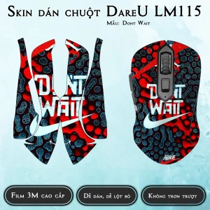 Skin dán chuột Dareu LM115 mẫu Dont Wait