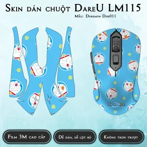 Skin dán chuột Dareu LM115 mẫu Doremon Dor011