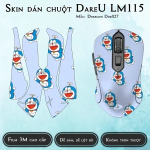 Skin dán chuột Dareu LM115 mẫu Doremon Dor027