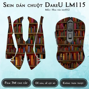 Skin dán chuột Dareu LM115 mẫu Hoa văn hov012