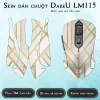 Skin dán chuột Dareu LM115 mẫu hình học viền vàng Skin dán chuột Dareu LM115 mẫu hình học viền vàng