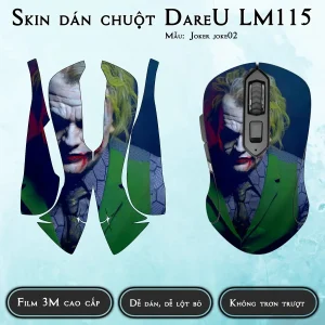 Skin dán chuột Dareu LM115 mẫu Joker joke02