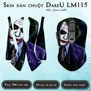 Skin dán chuột Dareu LM115 mẫu Joker joke03