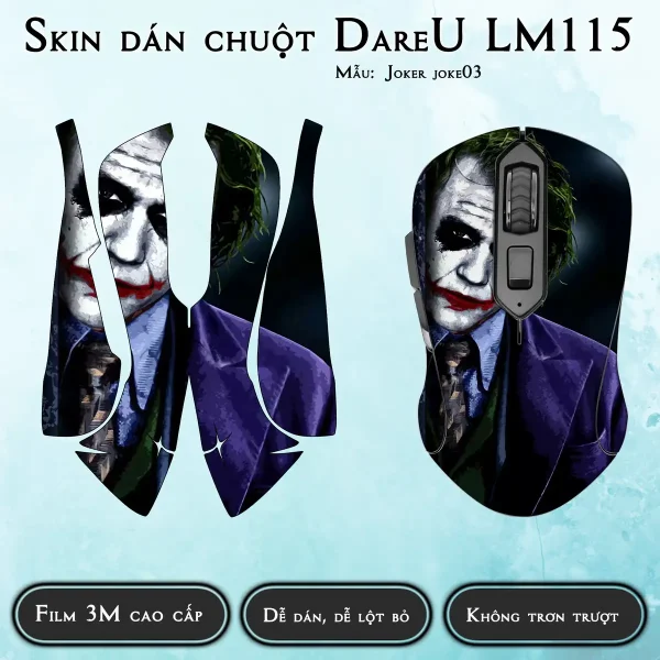 Skin dán chuột Dareu LM115 mẫu Joker joke03
