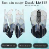 Skin dán chuột Dareu LM115 mẫu lục giác xanh đen Skin dán chuột Dareu LM115 mẫu lục giác xanh đen