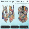 Skin dán chuột Dareu LM115 mẫu Motif oriental indien Impression sur toile
