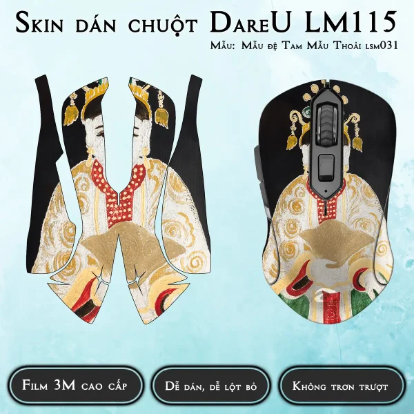 Skin dán chuột Dareu LM115 mẫu Mẫu đệ Tam Mẫu Thoải lsm031