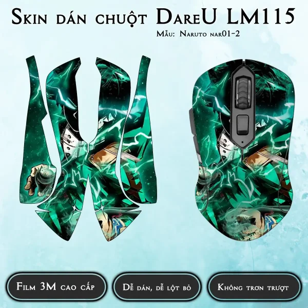 Skin dán chuột Dareu LM115 mẫu Naruto nar01-2