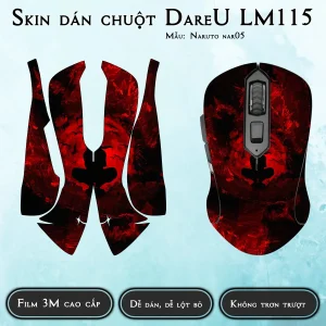 Skin dán chuột Dareu LM115 mẫu Naruto nar05