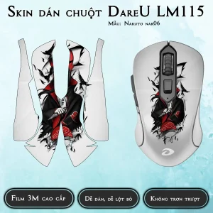 Skin dán chuột Dareu LM115 mẫu Naruto nar06